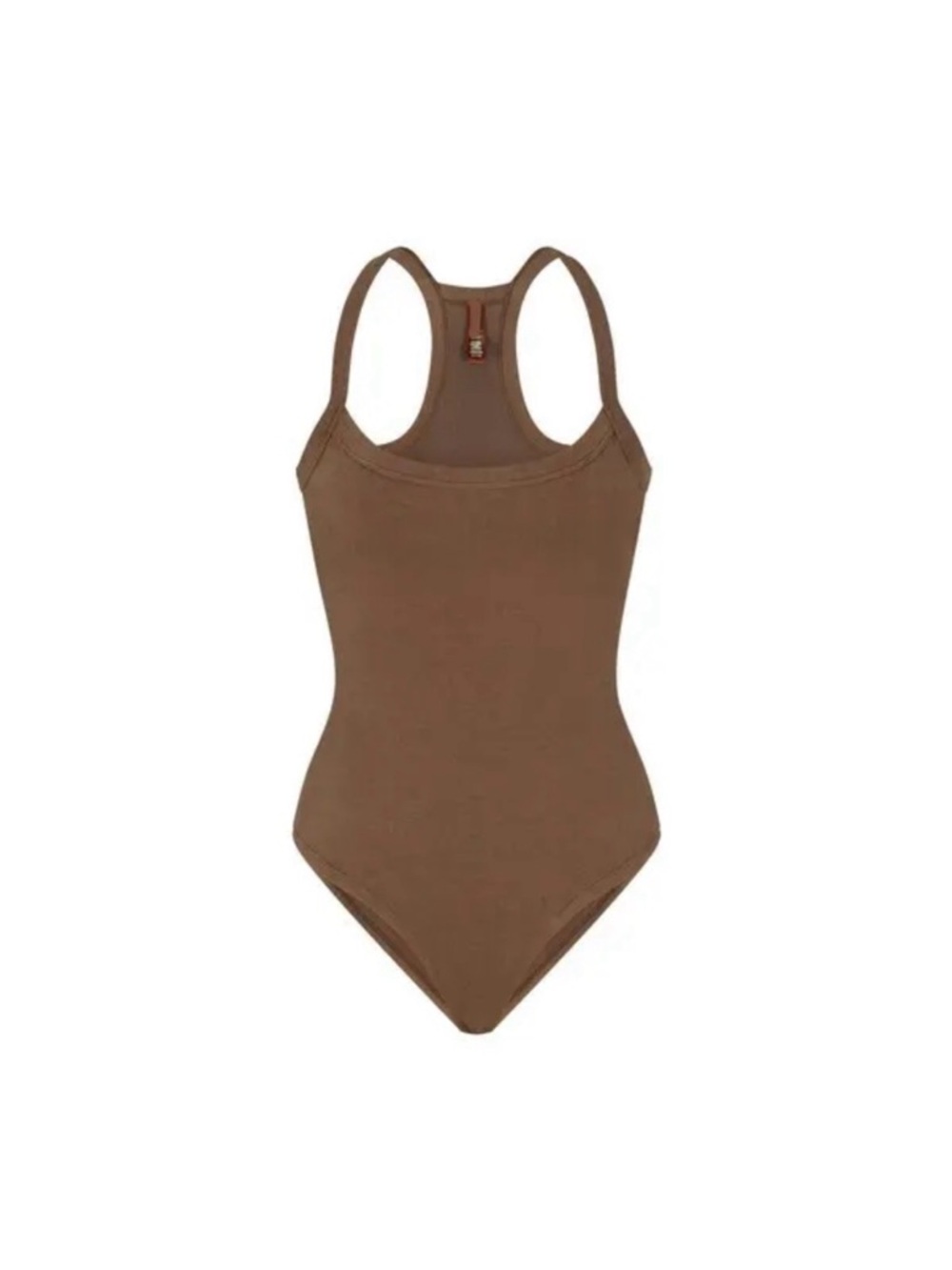 SKIMS Cocoa Brown Racerback Bodysuit